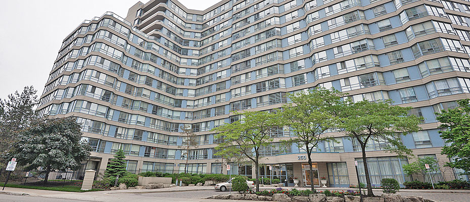 The Odyssey condominium building at 250 Webb Drive, Mississauga